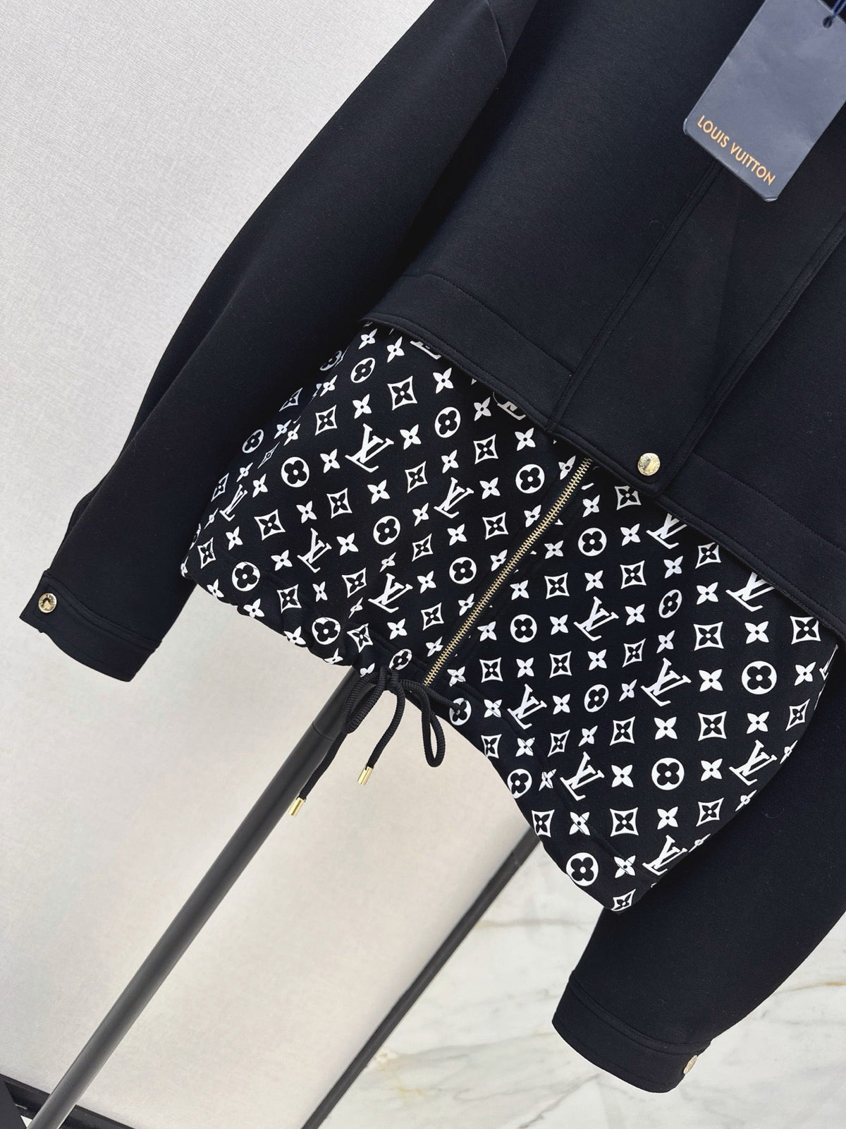 26S Monogram Accent Zip-Up Jacket