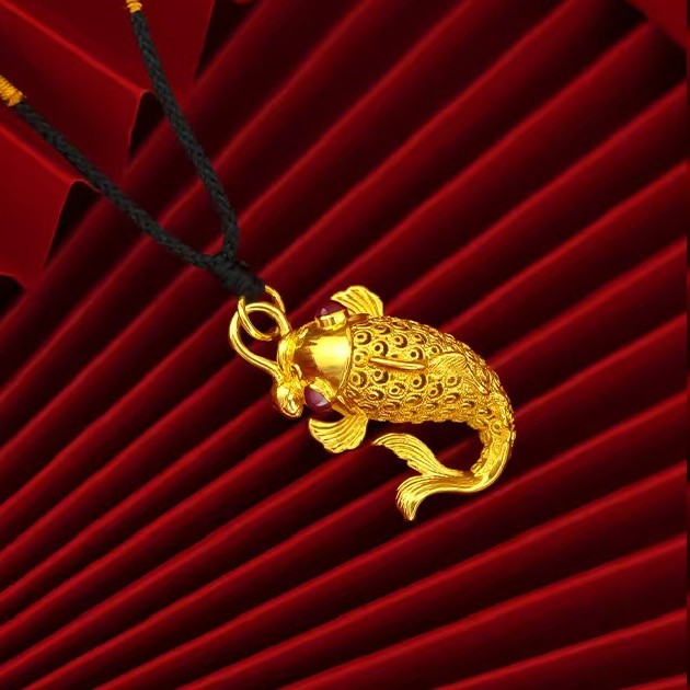 Wealth Koi Fish Pendant-Good Fortune and Prosperity