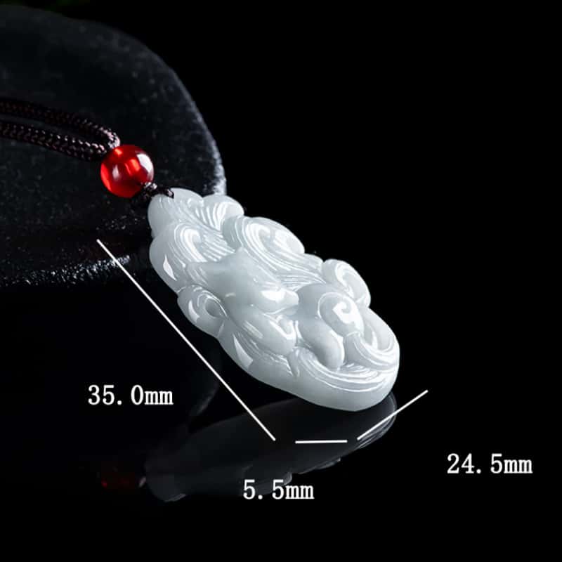 Natural Type A Jadeite Fox Pendant ¨C Charm of Wisdom & Protection