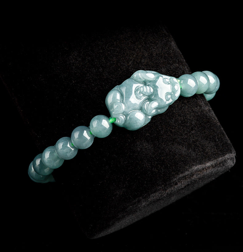 Jade Pixiu Wealth Flow Bracelet-The Guardian of Abundance