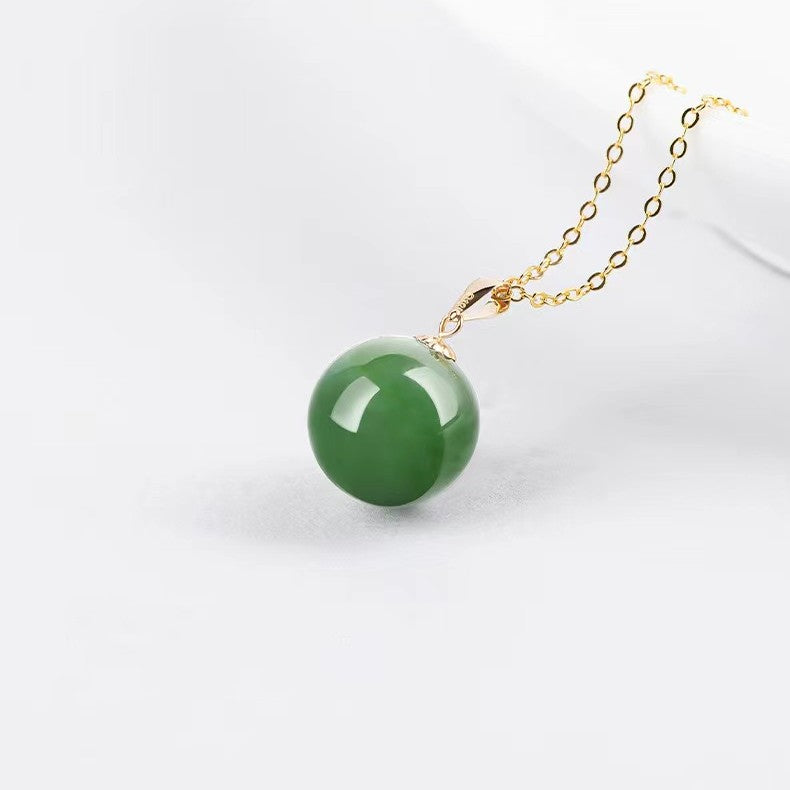 Natural Jadeite Pendant Necklace-Harmony and Balance