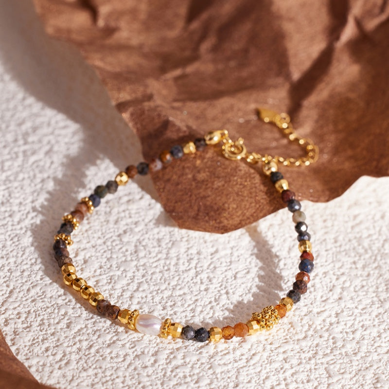 Pietersite Pearl Bracelet-A Moment of Stillness