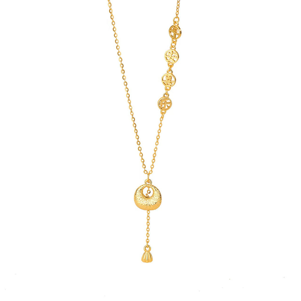 Gold Blessing Pouch Necklace¨CPeace Joy & Harmony