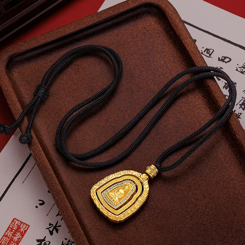 Gold Tathagata Buddha Pendant-Wisdom & Serenity