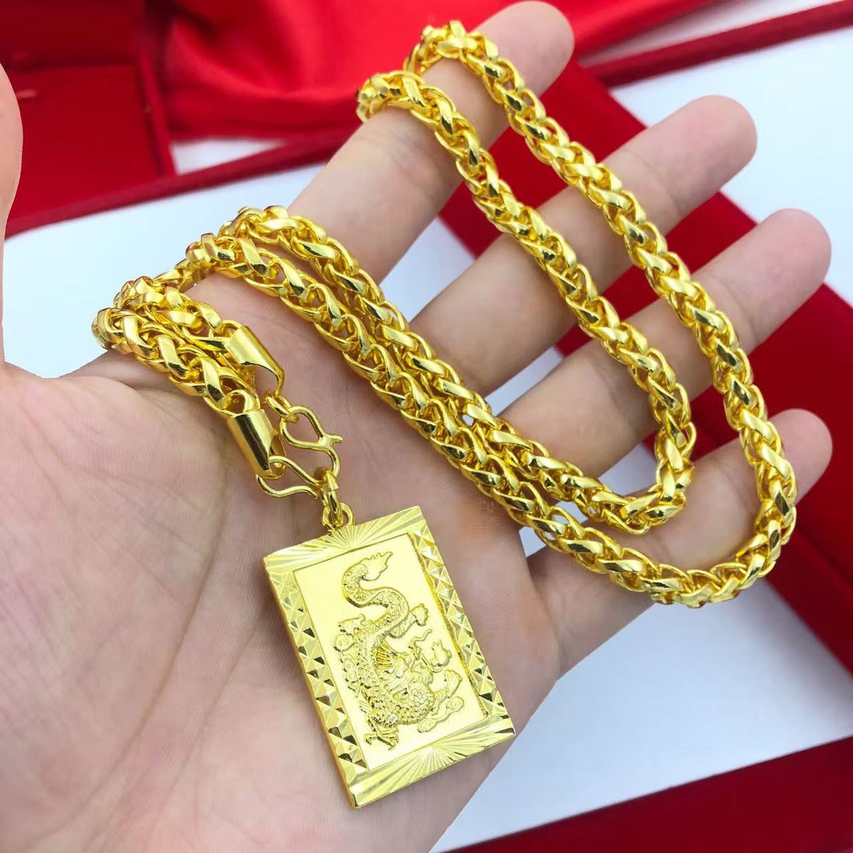 Gold Guangong Pendant Chain Necklace-Wealth Of God