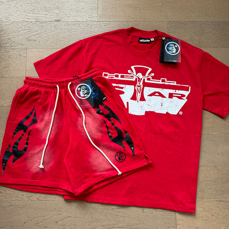 Hellstar X Tee & Shorts Set