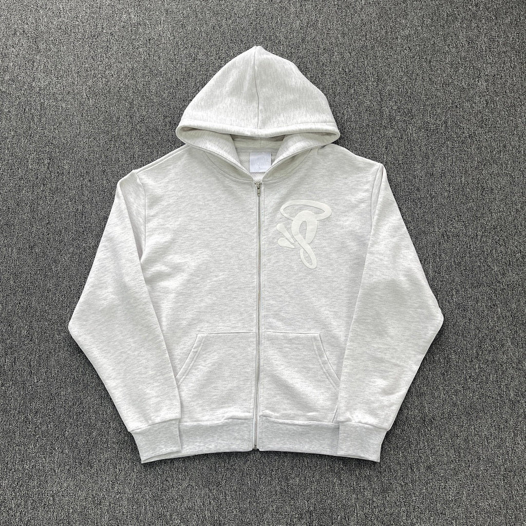 Zip Hoodie White