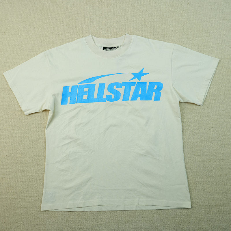 Hellstar Classic T-Shirt (Regular Print) White/Blue