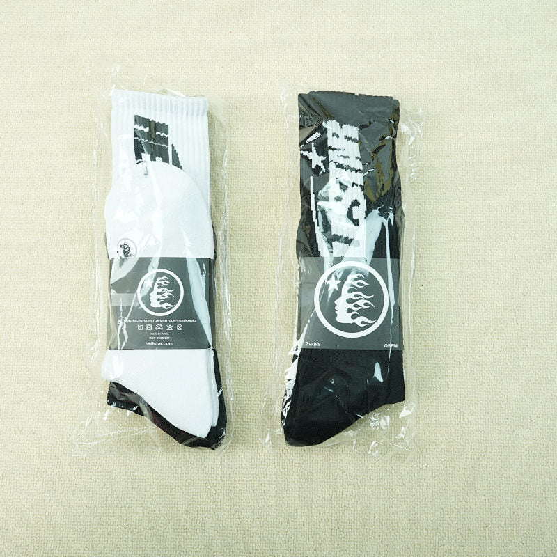 Hellstar Classic Socks (2 Pack) White/Black