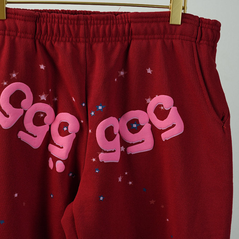 Sp5Der Worldwide Red Angel Number 555 Sweatpants