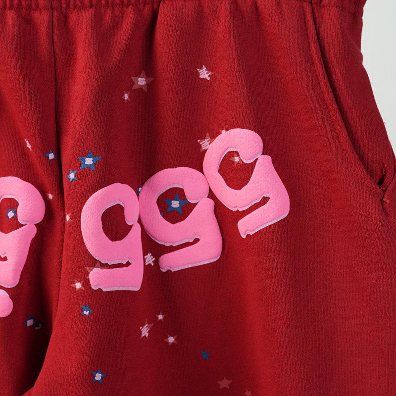 Sp5Der Worldwide Red Angel Number 555 Sweatpants