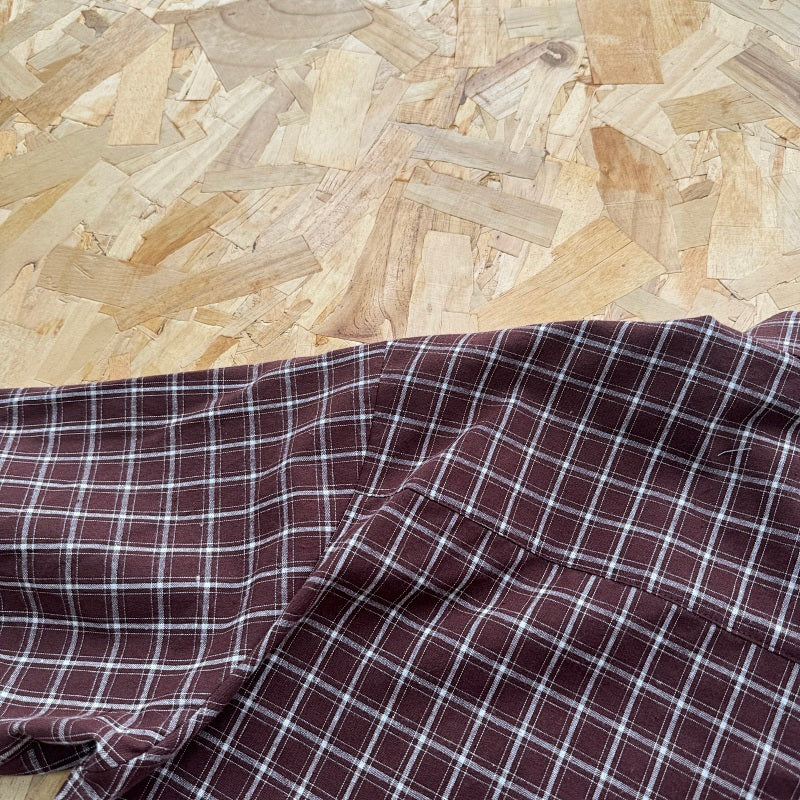 Mertra Plaid Shirt - Brown