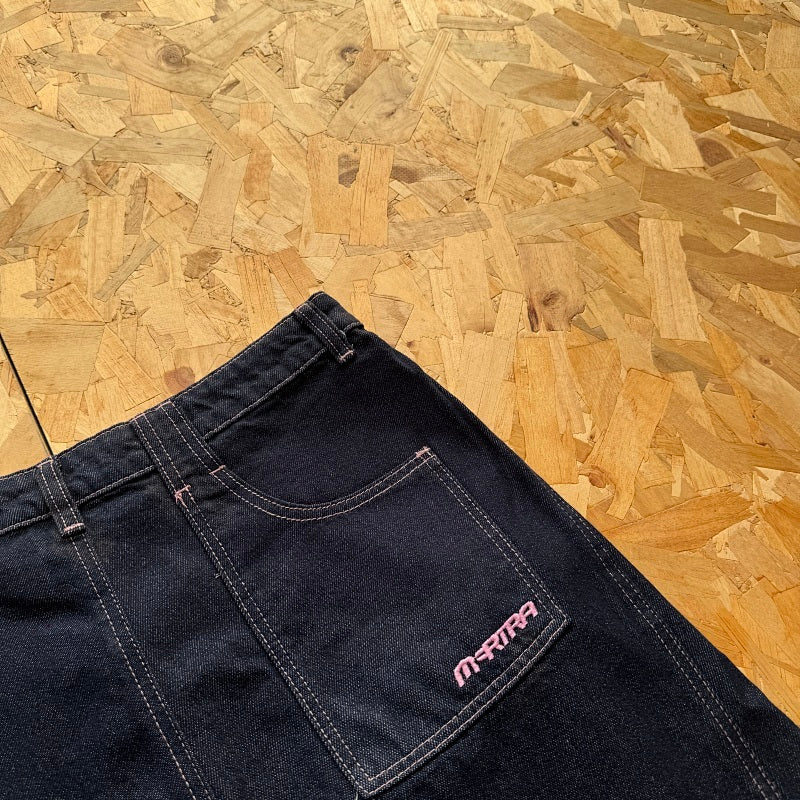 Mertra Reverse Bigstep Denim - Indigo/Pink