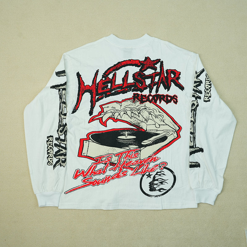 Hellstar White Studios Records Long Sleeve