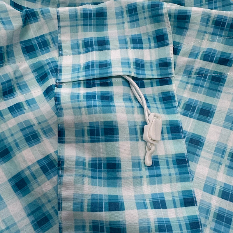 Mertra Zip Up - Blue Checkered