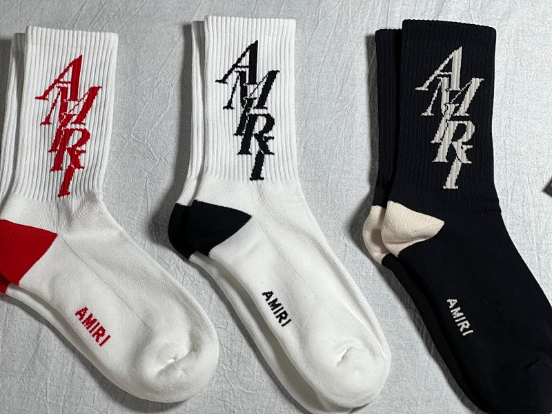 Syna World Crew Socks - White/Gray/Black/Teal