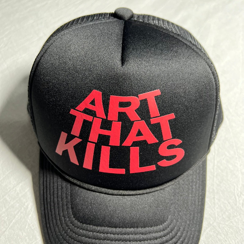Art That Kills Trucker Hat - Black/Red