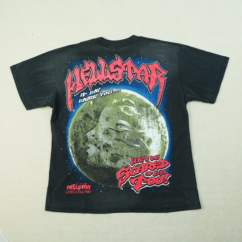 Hellstar Full Moon T-Shirt Black
