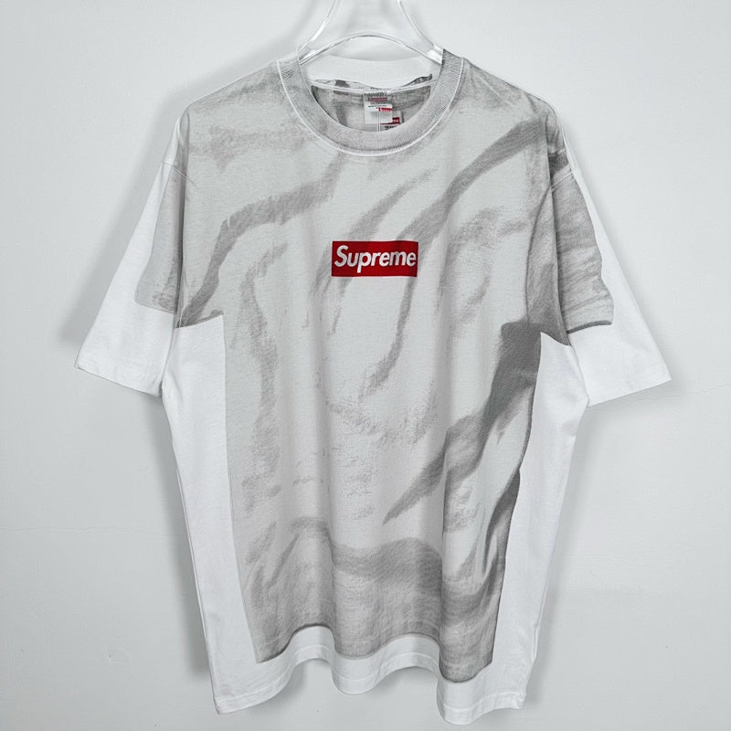 Supreme T-Shirt - White/Gray/Red