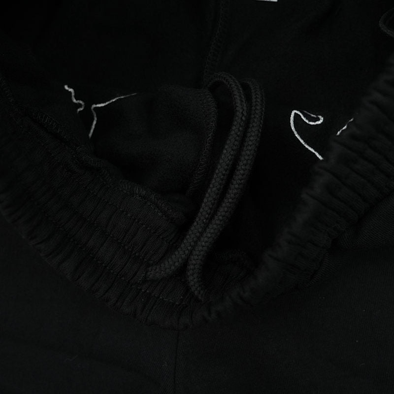 Sp5Der Og Logo Embroidered Sweatshort Black