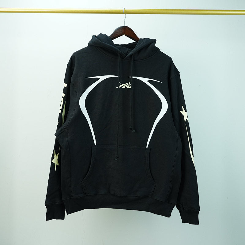 Hellstar Sports Hoodie. Jet Black