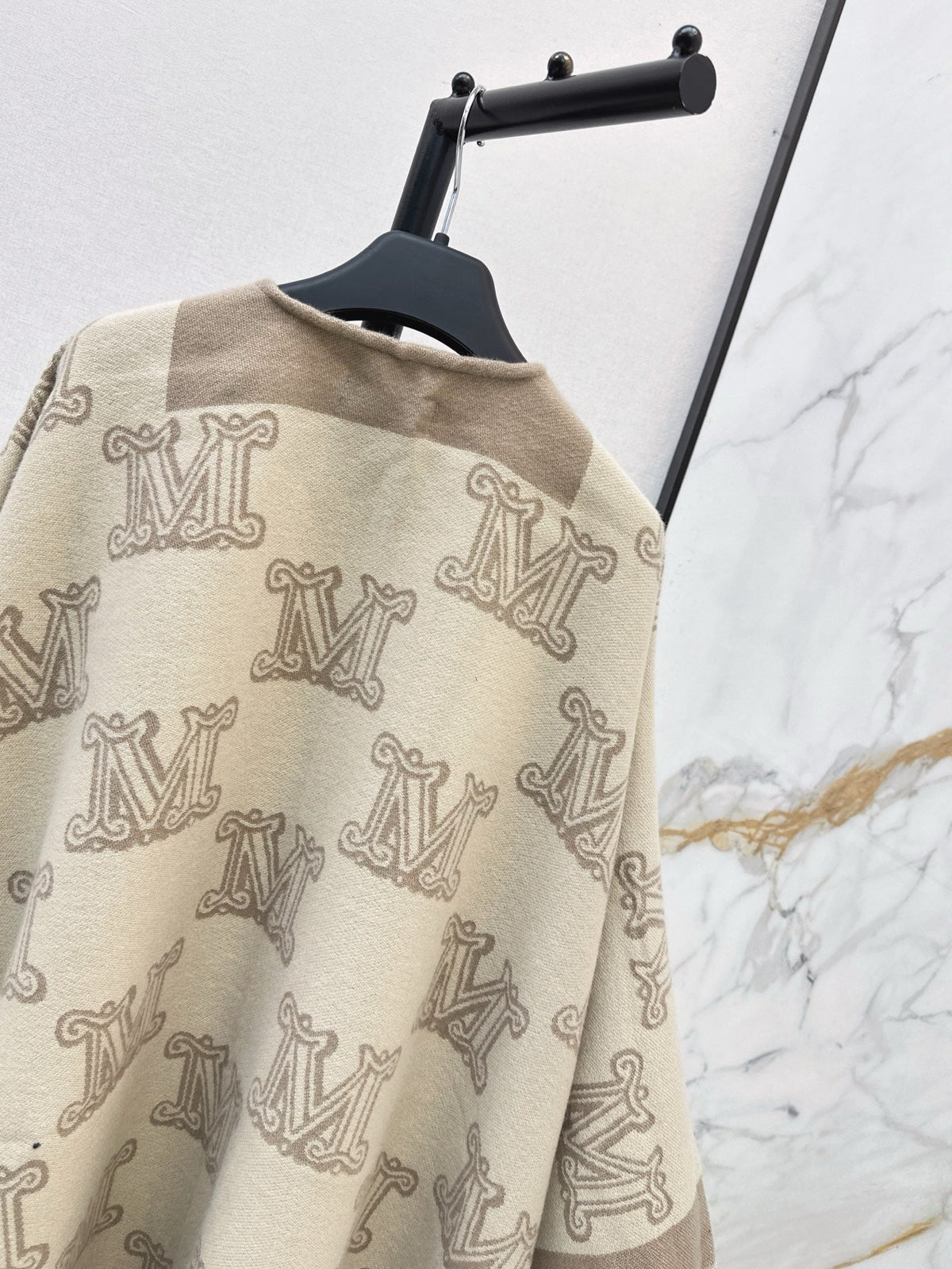 26S Monogram Wool Poncho