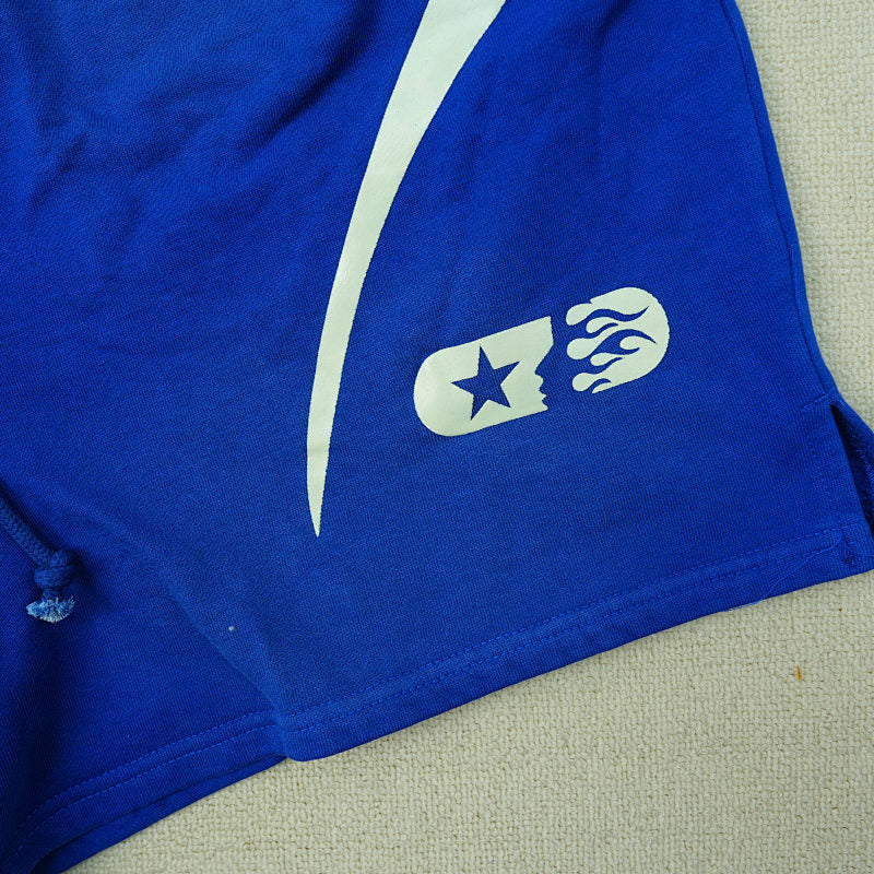 Hellstar Warm Up Shorts Blue