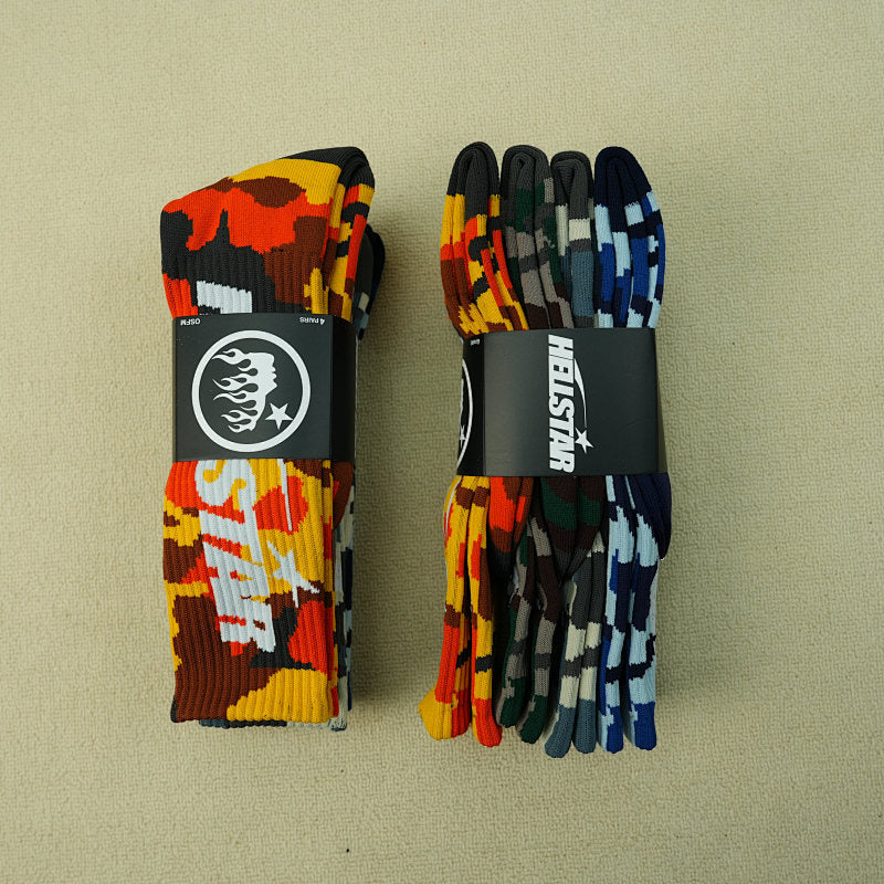 Hellstar Logo Socks (4 Pack) Camo