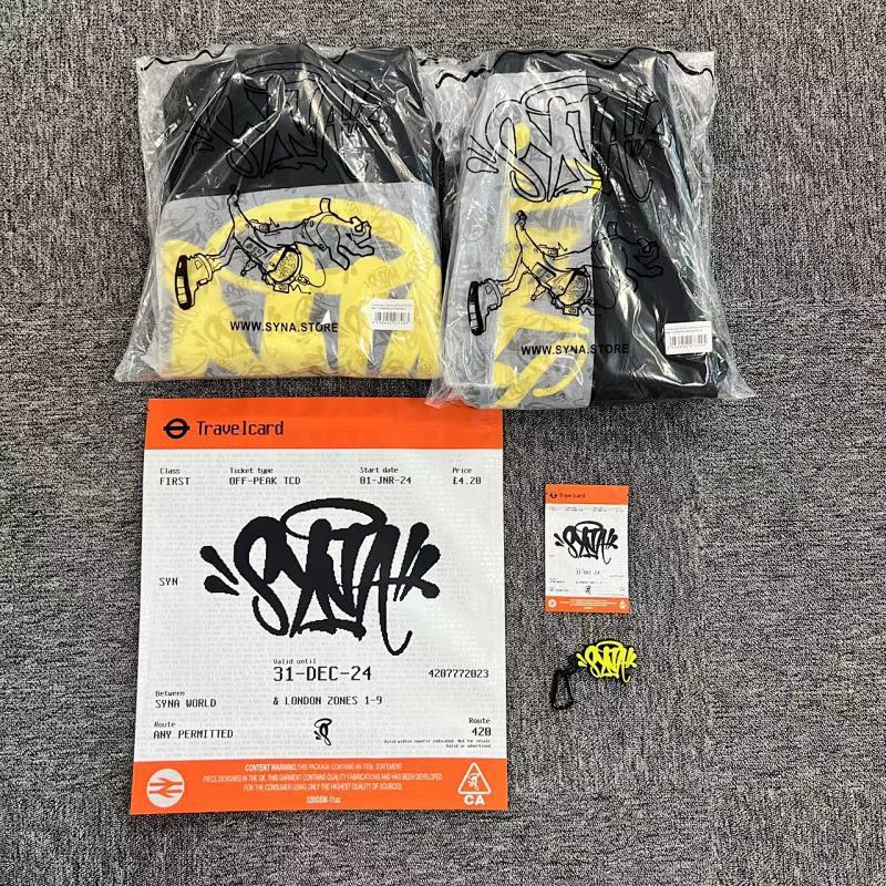 Syna-World Tracksuit - Black-Yellow