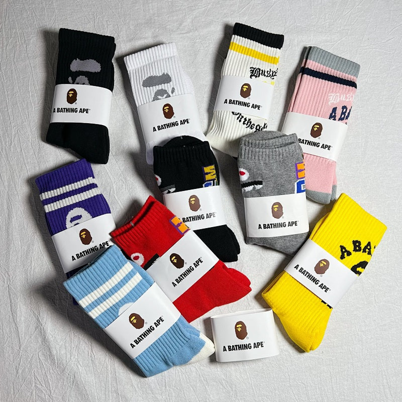A Bathing Ape Athletic Crew Socks - Multicolor