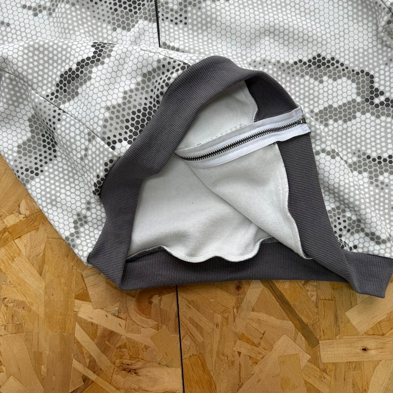 Mertra Serpentine Zip Hoodie - Light Grey