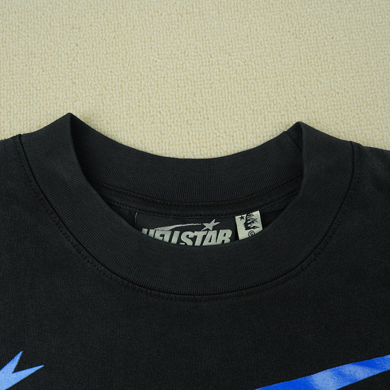 Hellstar Gel Sport Logo (Black/Blue) Tshirt Black/Blue