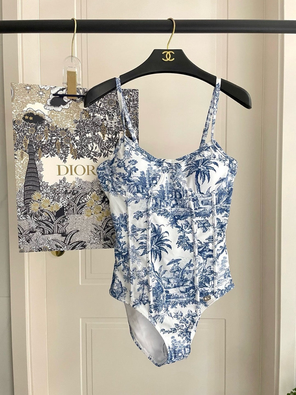 Toile de Jouy 2-Piece Swimsuit