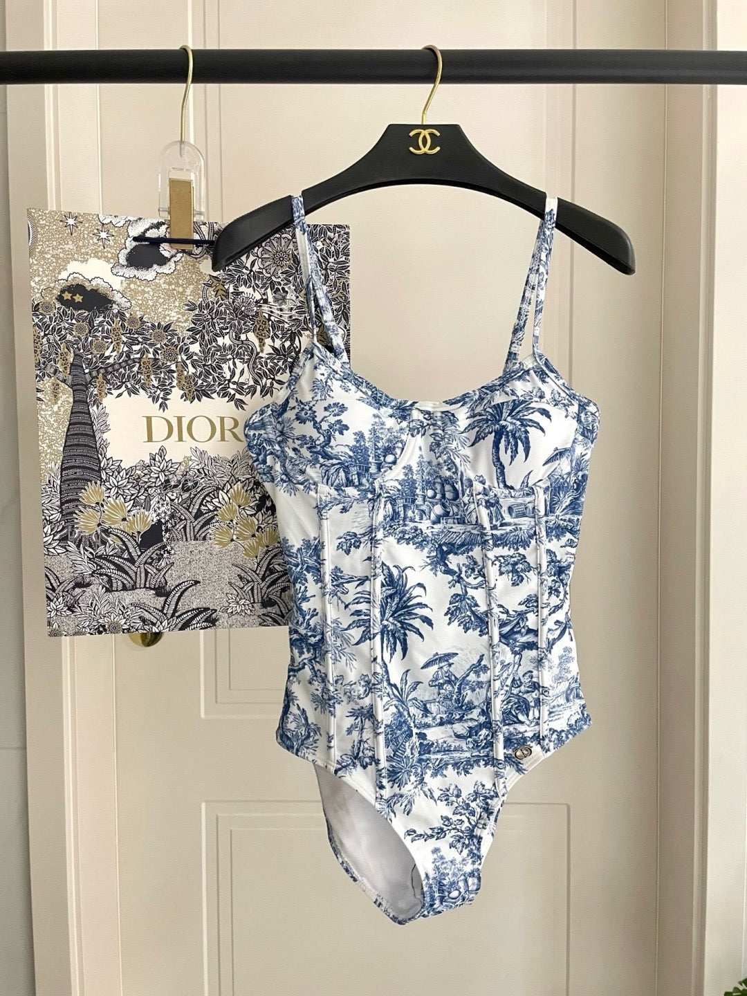 Toile de Jouy 2-Piece Swimsuit