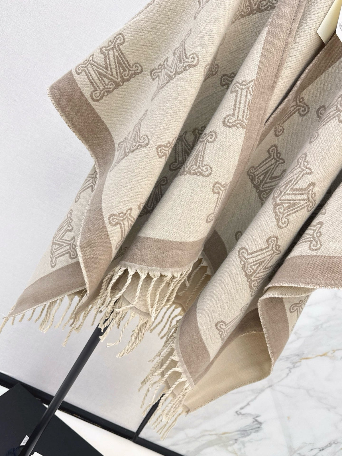 26S Monogram Wool Poncho