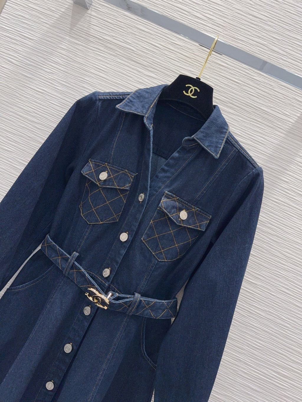 26S Denim Midi Dress