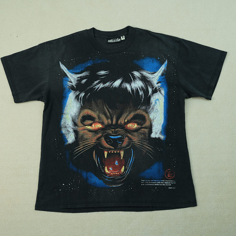 Hellstar Full Moon T-Shirt Black
