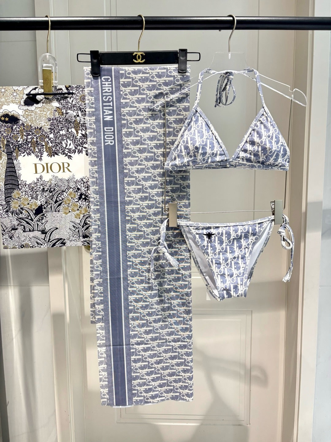 Oblique 3-Piece Bikini Set