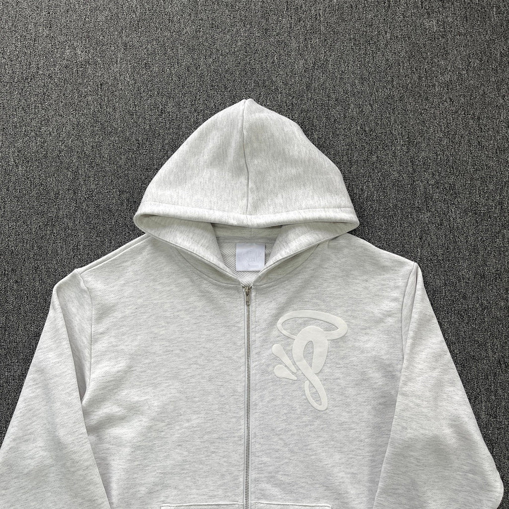 Zip Hoodie White