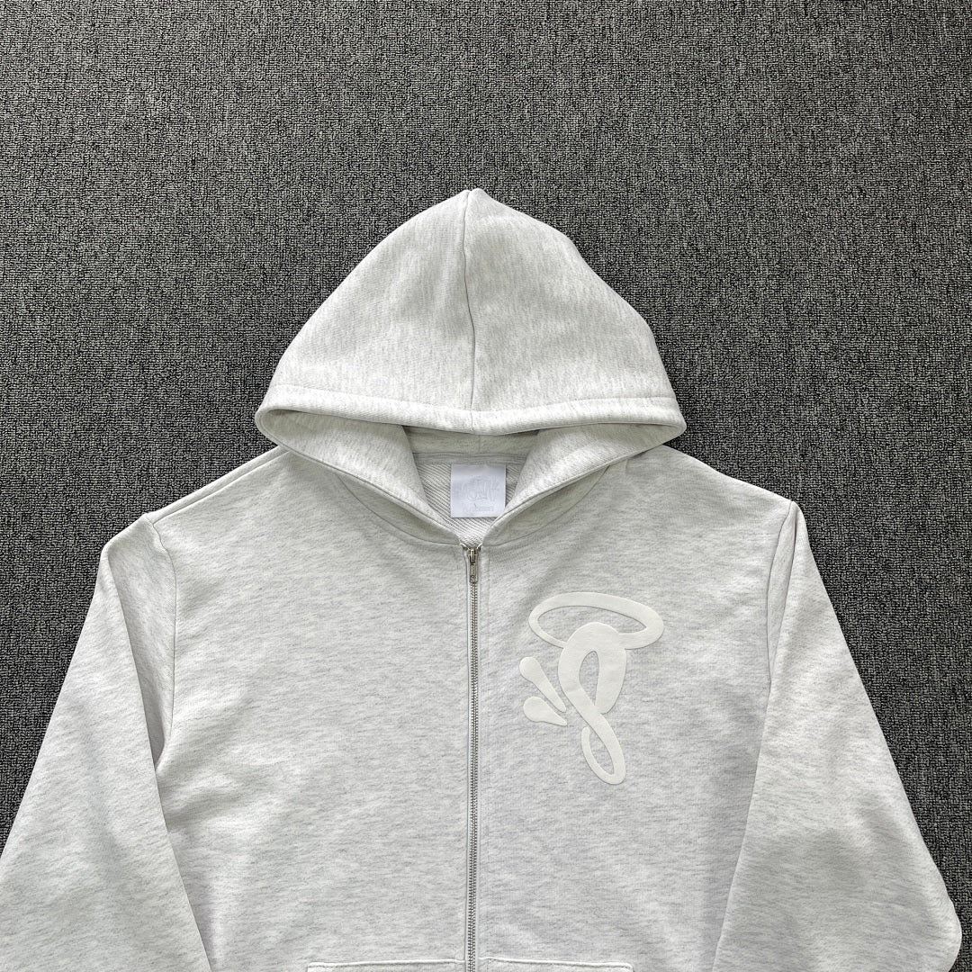 Zip Hoodie White