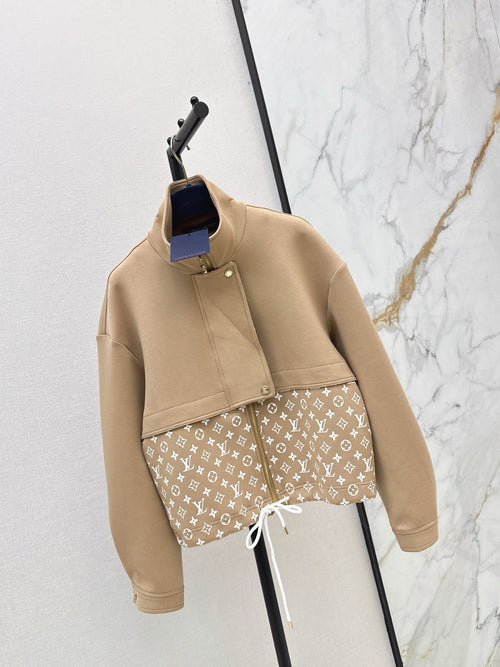 26S Monogram Accent Zip-Up Jacket