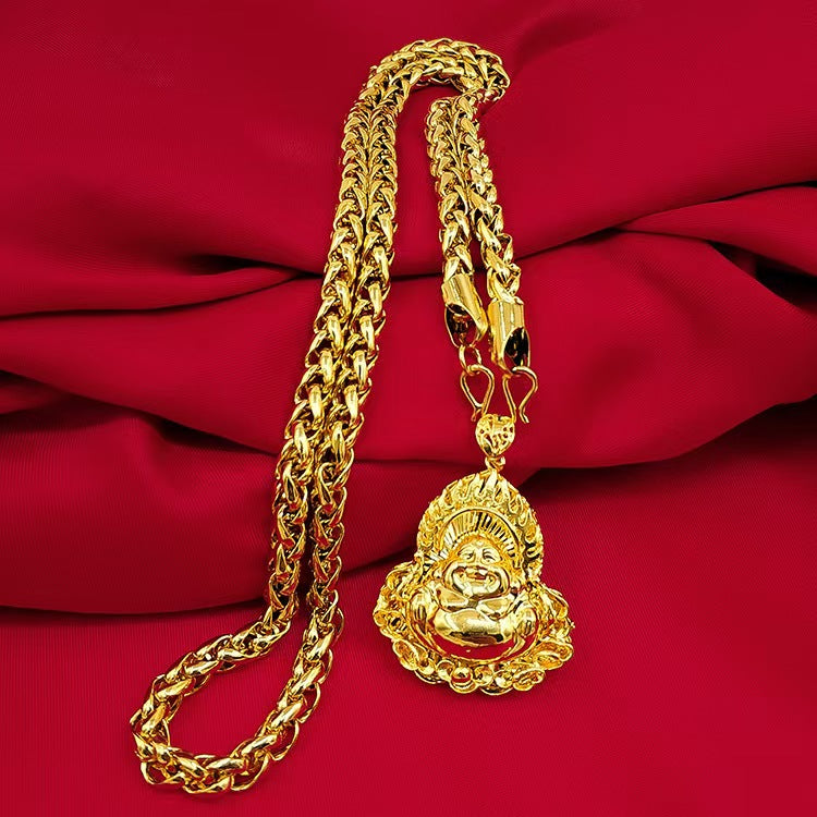 Gold Guangong Pendant Chain Necklace-Wealth Of God