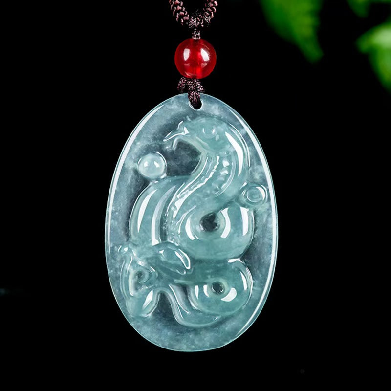 Ice Jade Snake Pendant – Protection. Renewal & Transformation