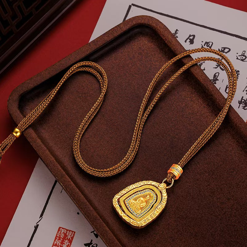 Gold Tathagata Buddha Pendant-Wisdom & Serenity