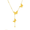 Gold Butterfly Cascade Necklace ¡ª Transformation ¡¤ Lightness ¡¤ New Beginnings