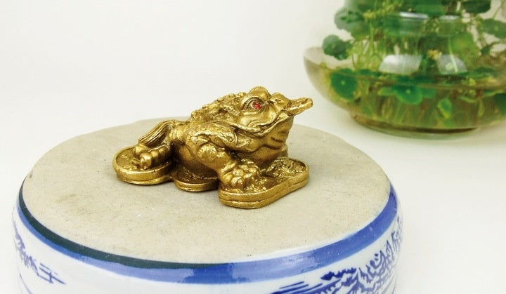Seven-Star Money Toad â€?Solid Brass Fortune Figurine for Wealth & Prosperity