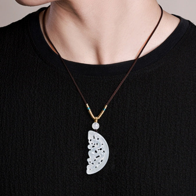 Dragon & Phoenix Hollow Design Aaget Pendant Set – Unity. Love & Lifelong Bond