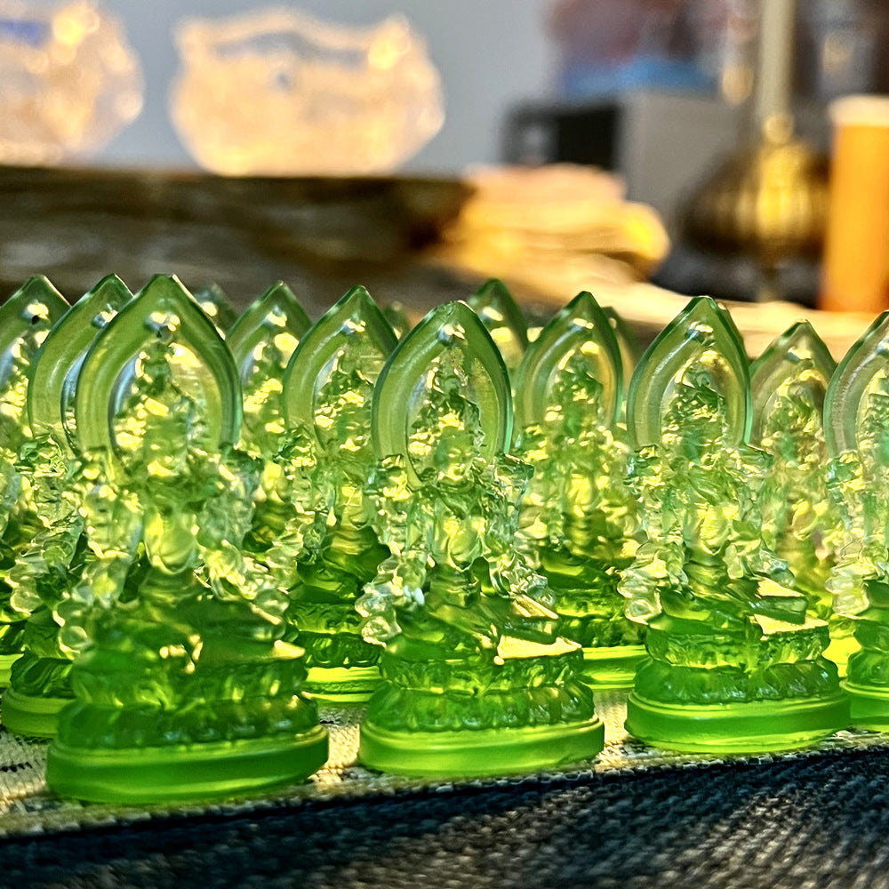 Green Tara Glaze Pendant ¨C Protection. Compassion & Positive Energy