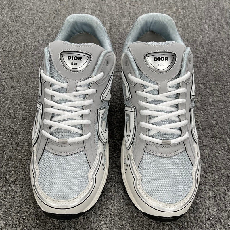 Dior B30 Sneaker — Grey Black White