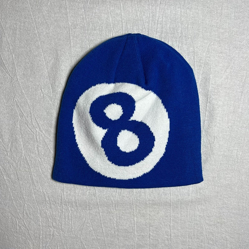 8-Ball Beanies - Blue/Gray/Pink/Black/Red/Brown